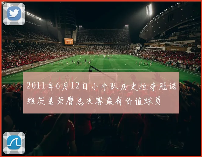 2011年6月12日小牛队历史性夺冠诺维茨基荣膺总决赛最有价值球员